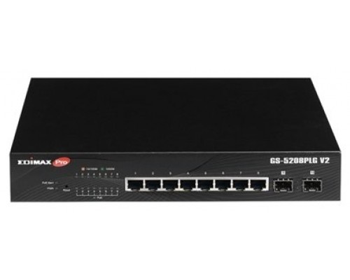 Edimax PRO GS-5208PLG V2 Switch 10xGB PoE+ (2xSFP)